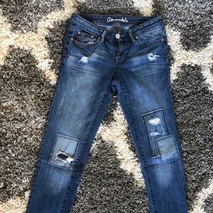 Abercrombie Bayla skinny blue Jean